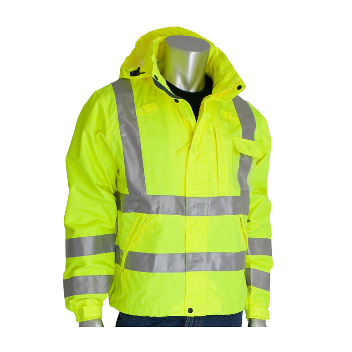 PIP® VizPLUS™ Hi Vis Heavy Duty Waterproof Breathable Jacket - ANSI Class 3 Type R - 353-2000