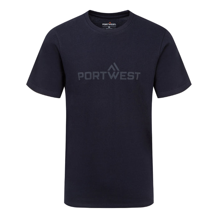 Portwest® 3D Embossed Logo Cotton T-shirt - B198