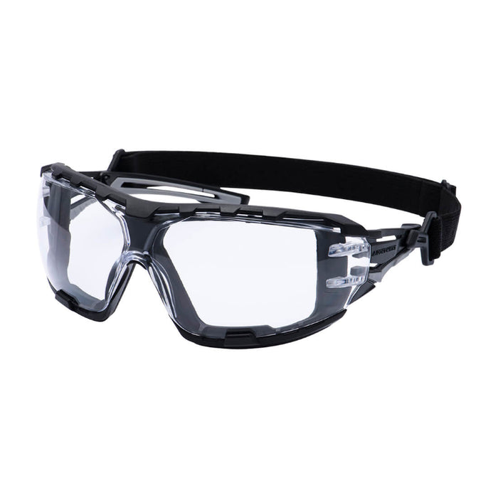 Portwest® Anthracite Wraparound Plus Safety Glasses - PR02