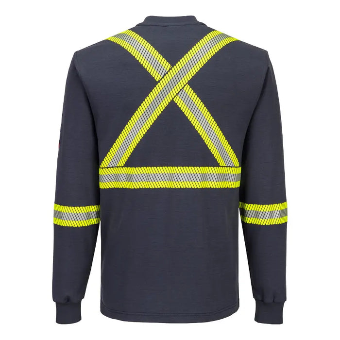 Portwest® Bizflame X-Back Henley Shirt - Navy - FR748