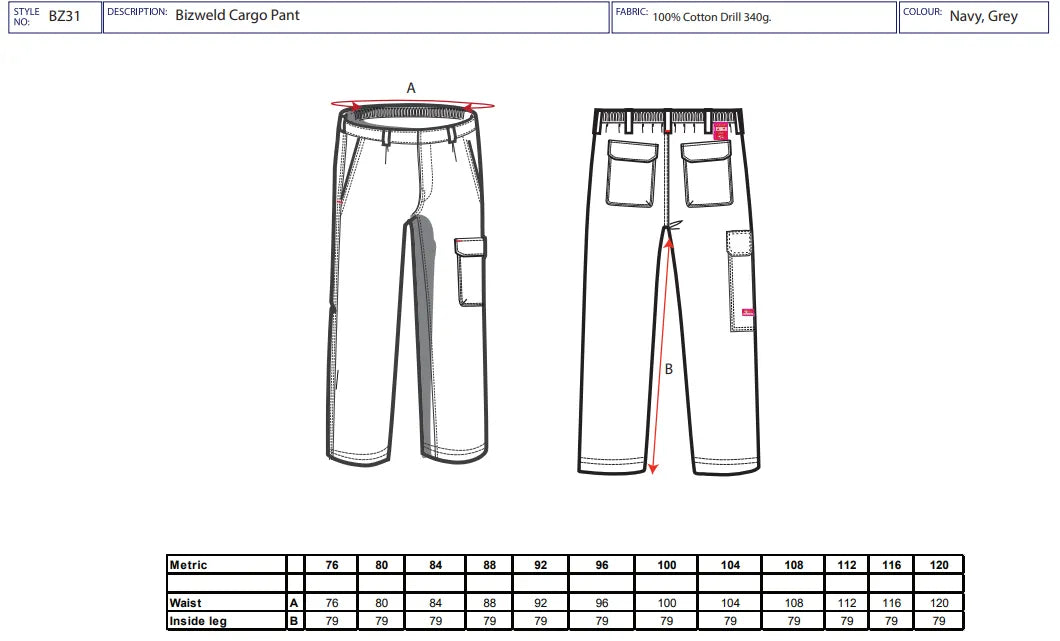 PORTWEST® Bizweld ARC & Flame Resistant Cargo Pants -  BZ31