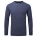 Navy blue long-sleeve shirt on a white background