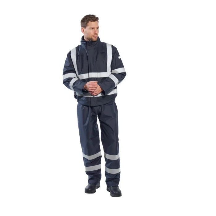PORTWEST® Bizflame Waterproof Flame Resistant Bomber Jacket With Reflective Tape - S783