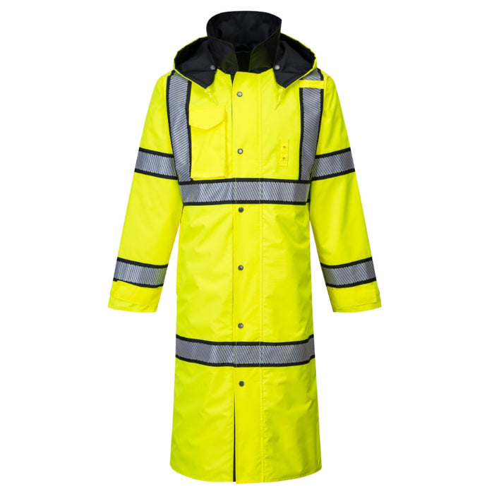 PORTWEST® Hi Vis Reversible Waterproof Trench coat - ANSI Class 3 - UH447