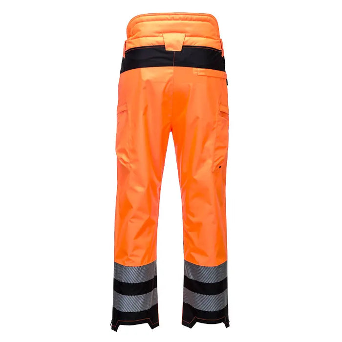 PORTWEST® Extreme Waterproof High Visibility Rain Pants - Yellow / Black - PW342