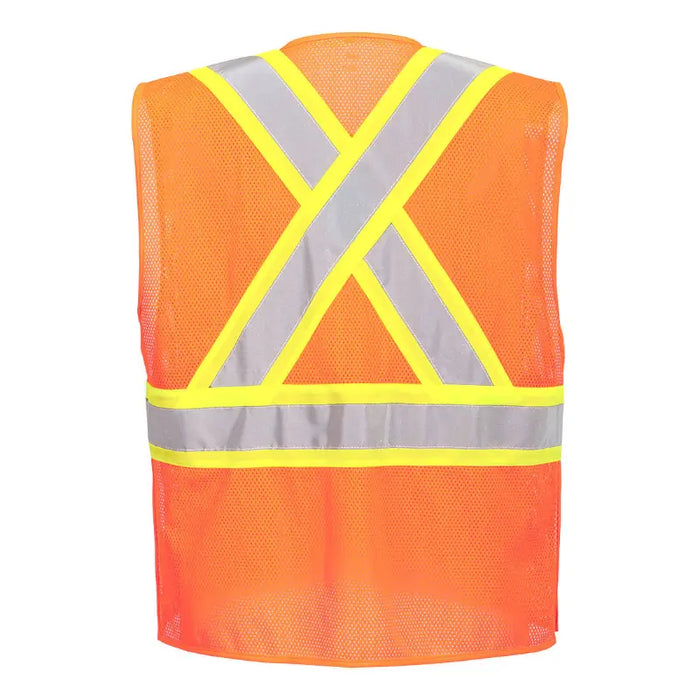 Portwest® High Visibility X-Back Expandable Breakaway Mesh - ANSI Class 2 Type R - US393