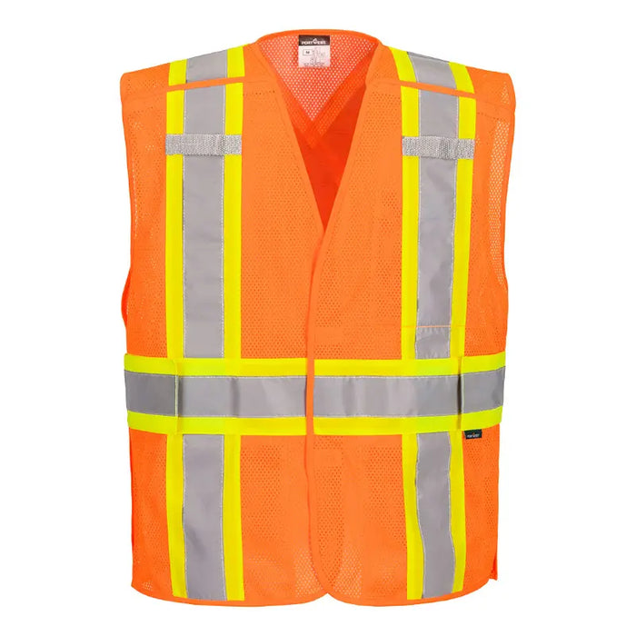 Portwest® High Visibility X-Back Expandable Vest - ANSI Class 2 Type R - CA393