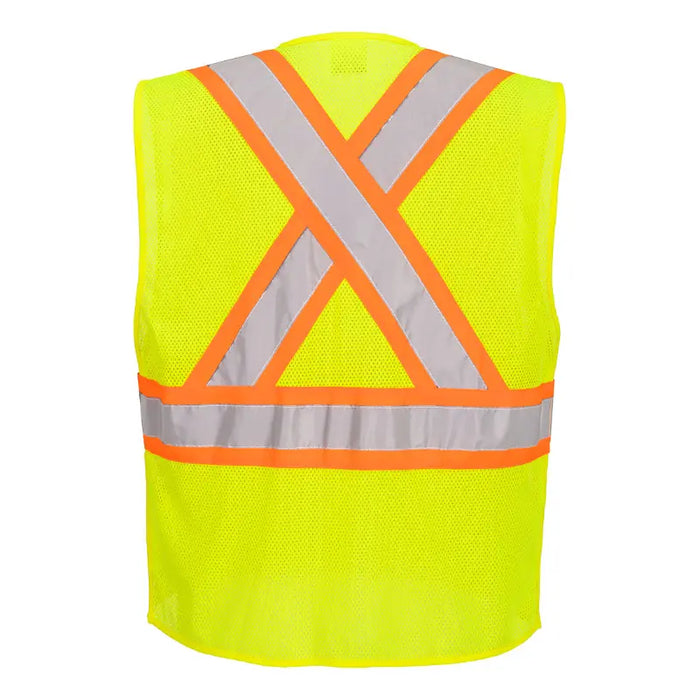 Portwest® High Visibility X-Back Expandable Vest - ANSI Class 2 Type R - CA393
