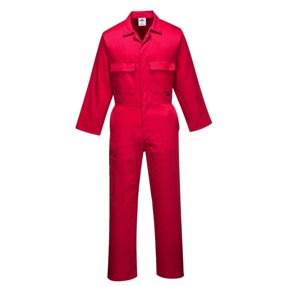 portwest mechanic coverall jumpsuits 2xl red portwest euro polycotton mechanic jumpsuit coveralls s999 s999 2xl rd