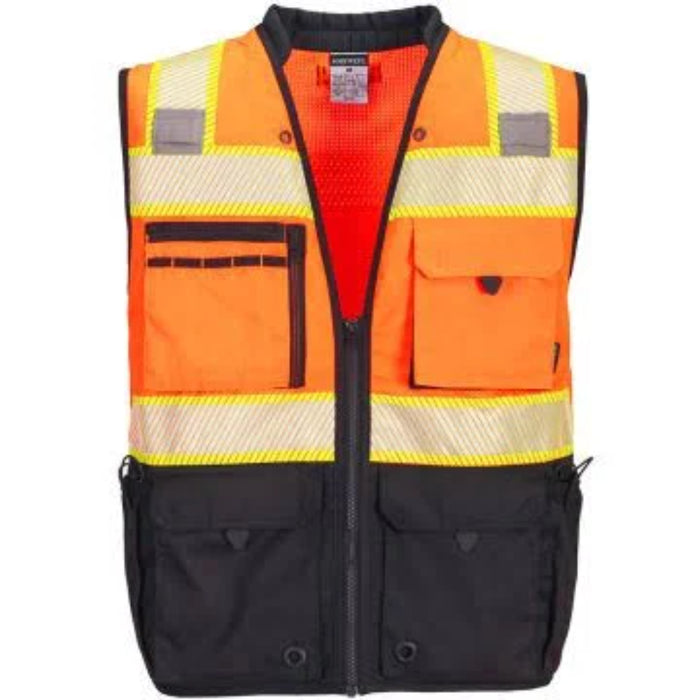 PORTWEST® US375 Premium Hi Vis Surveyor Safety Vest ANSI Class — Safety  Vests and More