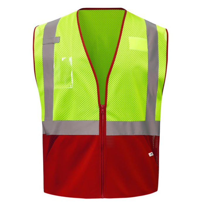 GSS Safety High Visibility ECO, REPREVE® Recycled Polyester Colored ANSI Class 2 Type R Vest - 1013/1019