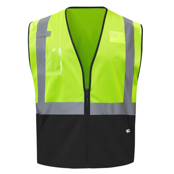 GSS Safety High Visibility ECO, REPREVE® Recycled Polyester Colored ANSI Class 2 Type R Vest - 1013/1019