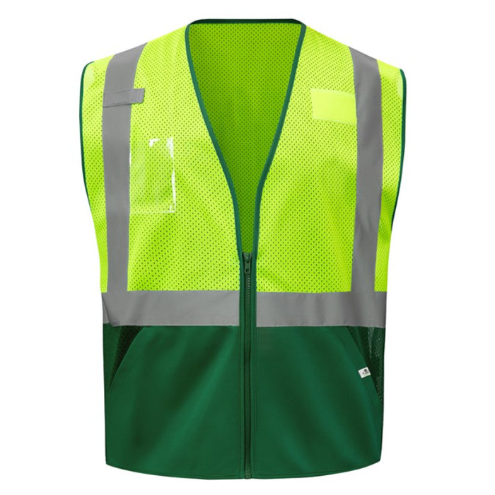 GSS Safety High Visibility ECO, REPREVE® Recycled Polyester Colored ANSI Class 2 Type R Vest - 1013/1019