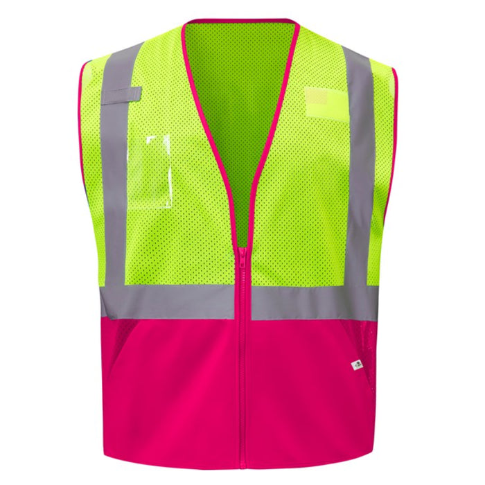 GSS Safety High Visibility ECO, REPREVE® Recycled Polyester Colored ANSI Class 2 Type R Vest - 1013/1019