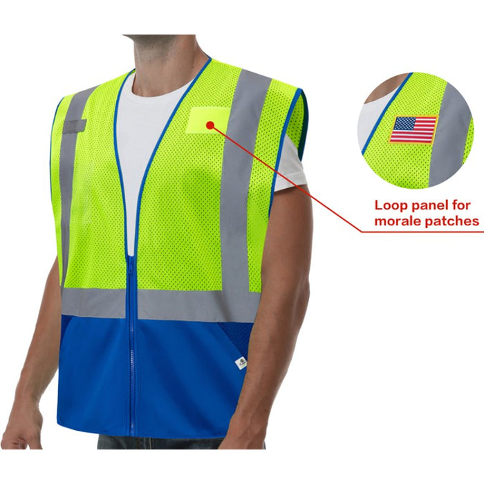 GSS Safety High Visibility ECO, REPREVE® Recycled Polyester Colored ANSI Class 2 Type R Vest - 1013/1019