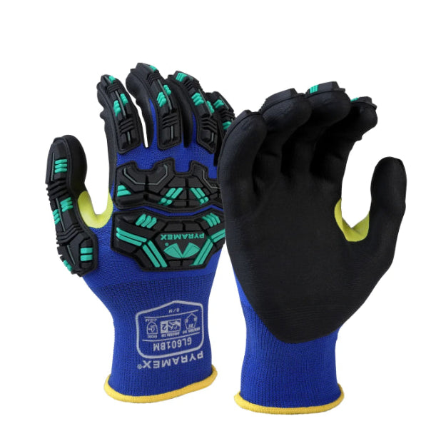 Pyramex® Micro-Foam Nitrile Grip Gloves - Level 2 Impact - GL601B