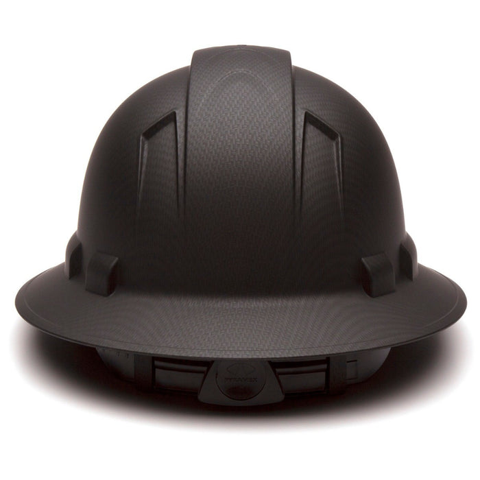 pyramex-ridgeline-full-brim-hard-hat-4-point-ratchet-suspension-black-graphite-pattern-hp54117-12-pack