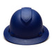 pyramex-ridgeline-full-brim-hard-hat-4-point-ratchet-suspension-matte-blue-graphite-hp54122-12-pack