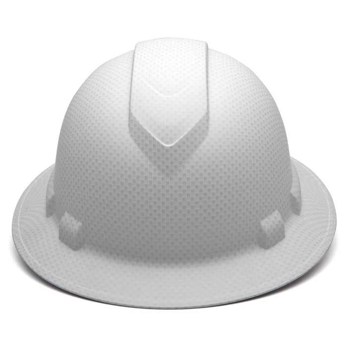 pyramex-ridgeline-full-brim-hard-hat-4-point-ratchet-suspension-matte-white-graphite-pattern-hp54116-12-pack