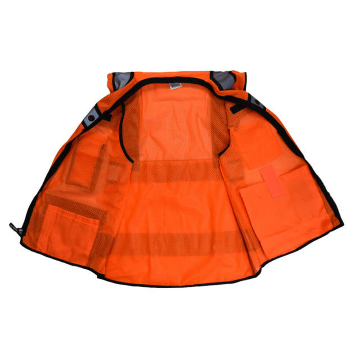 Radians Heavy Duty Surveyor Vest with Zipper ANSI Class 2 Type R -  SV65