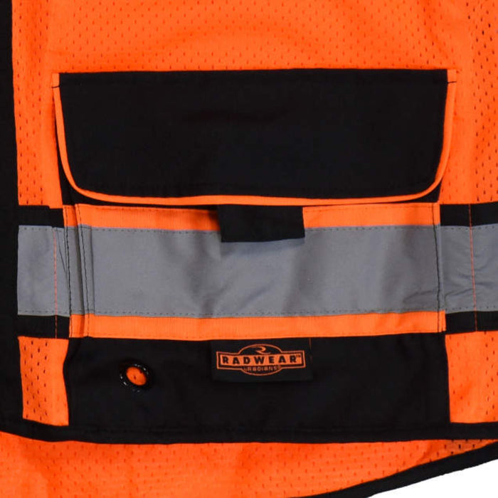 Radians Heavy Duty Surveyor Vest with Zipper ANSI Class 2 Type R -  SV65
