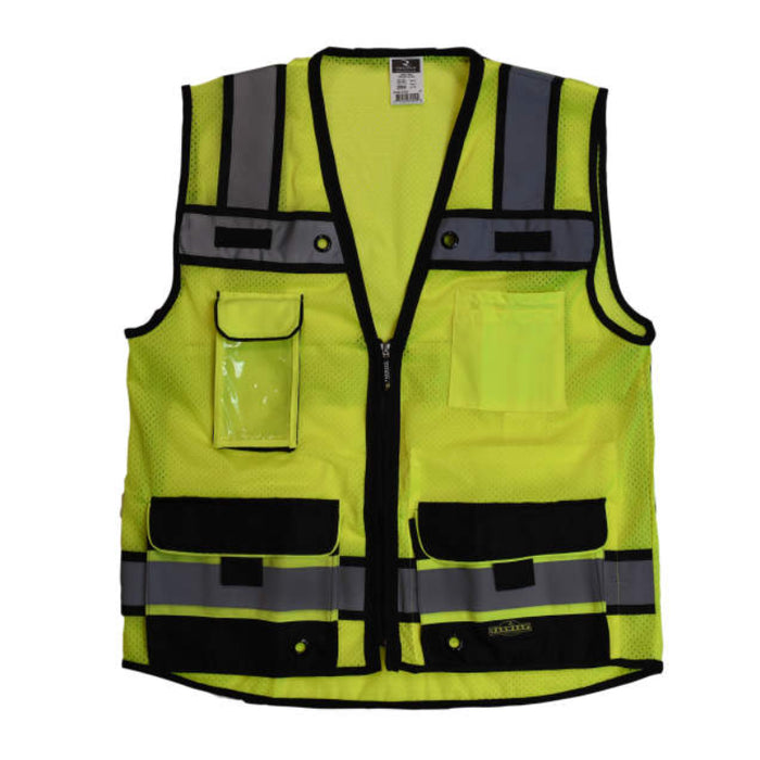 Radians Heavy Duty Surveyor Vest with Zipper ANSI Class 2 Type R -  SV65