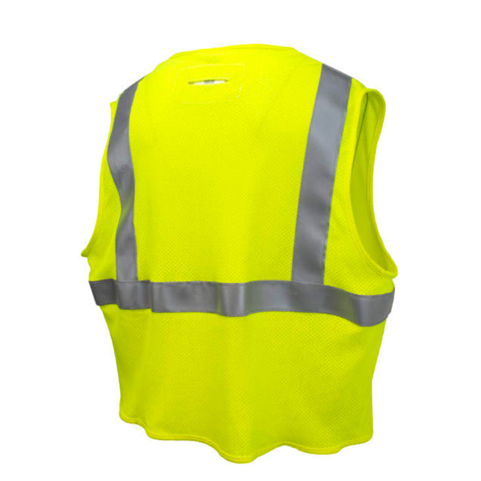 Radians Hi Vis Premium Mesh Modacrylic FR Vest ANSI Class 2 Type R CAT 1 - SV97-M2VGMFR