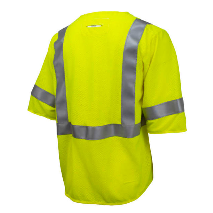 Radians Hi Vis Premium Mesh Modacrylic FR Vest ANSI Class 3 Type R - SV97-M3VGMFR