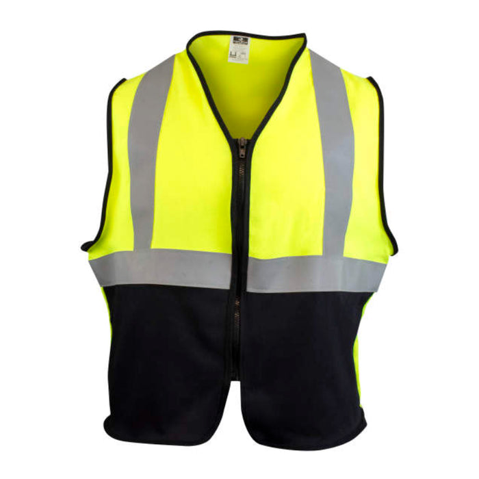 Radians Hi Vis Solid FR Vest ANSI Class 2 Type R - CAT 1 - SV92B-M2ZGSFR