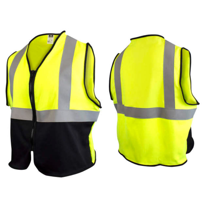 Radians Hi Vis Solid FR Vest ANSI Class 2 Type R - CAT 1 - SV92B-M2ZGSFR