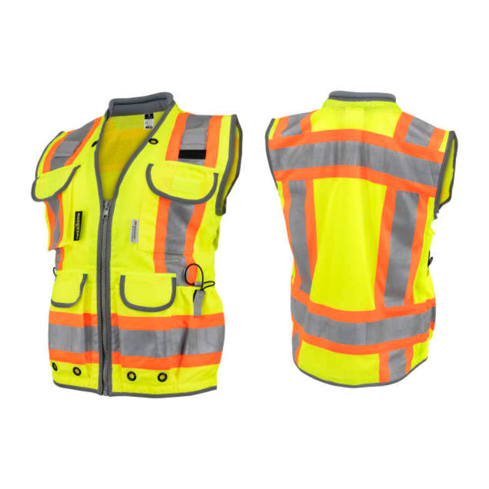 Radians High Visibility ANSI Class 2 Type R Women's Heavy Duty Engineer Vest - SV55W