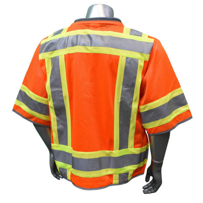 Radians High Visibility ANSI Class 3 Type R Heavy Woven Two Tone Engineer Vest - SV55-3