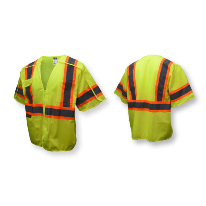 Radians High Visibility ANSI Class 3 Type R Safety Vest with Zip-N-Rip™ - SV24-3