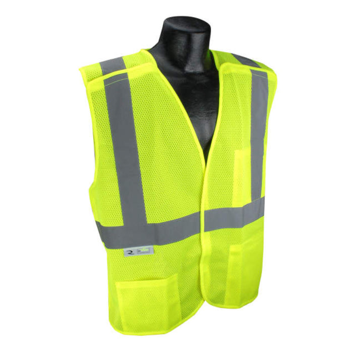Radians High Visibility Economy Mesh X-Back Type R ANSI Class 2 Breakaway Safety Vest - SV4X