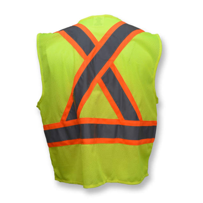 Radians High Visibility Mesh X-Back Type R ANSI Class 2 Safety Vest - SV22X
