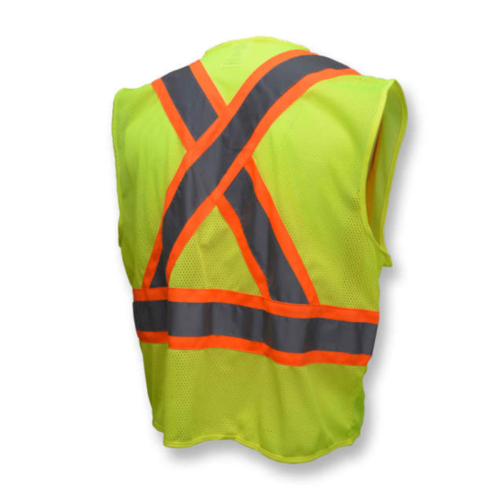 Radians High Visibility Mesh X-Back Type R ANSI Class 2 Safety Vest - SV22X