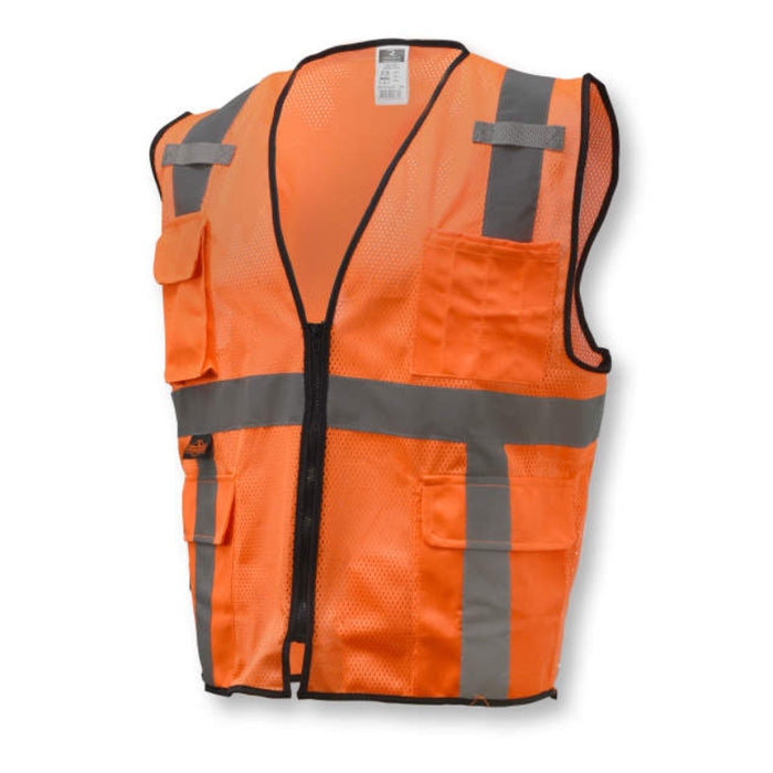 Radians High Visibility Economy Type R ANSI Class 2 Mesh Surveyor Safety Vest - SV7E