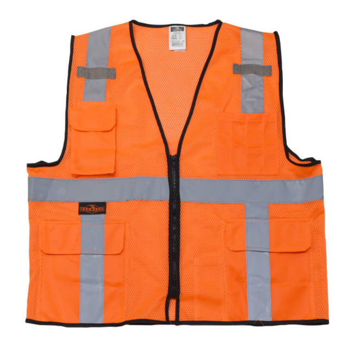 Radians High Visibility Economy Type R ANSI Class 2 Mesh Surveyor Safety Vest - SV7E