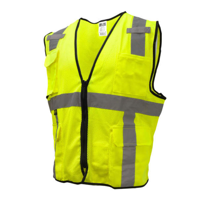 Radians High Visibility Economy Type R ANSI Class 2 Mesh Surveyor Safety Vest - SV7E