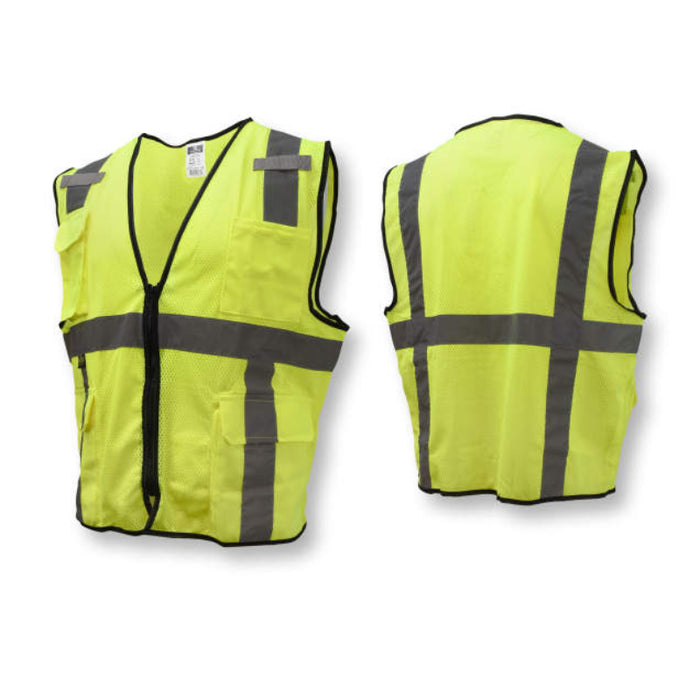 Radians High Visibility Economy Type R ANSI Class 2 Mesh Surveyor Safety Vest - SV7E