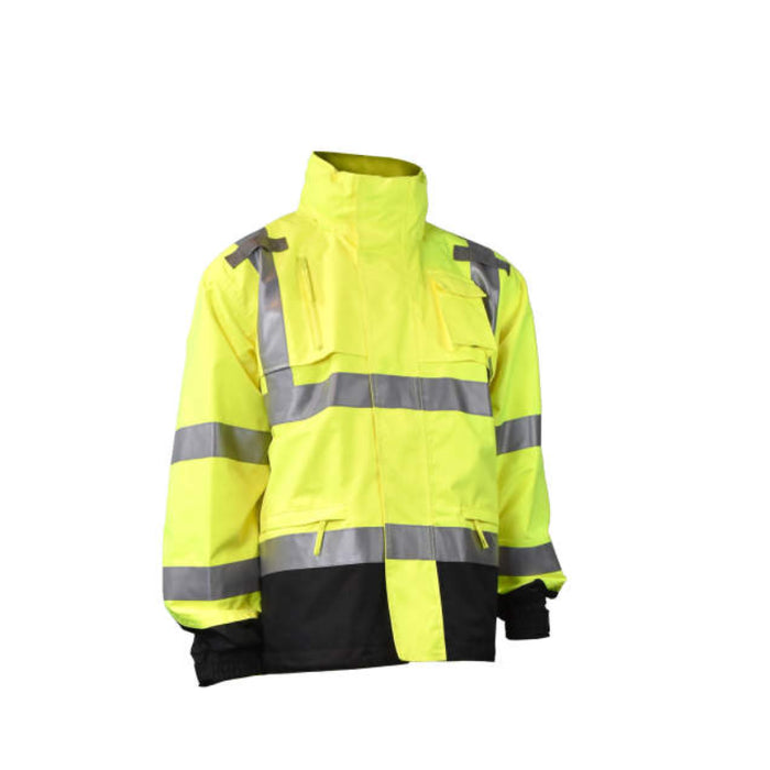 Radians High Visibility Heavy Duty Ripstop Waterproof Jacket - ANSI Class 3 - Type R - RW32