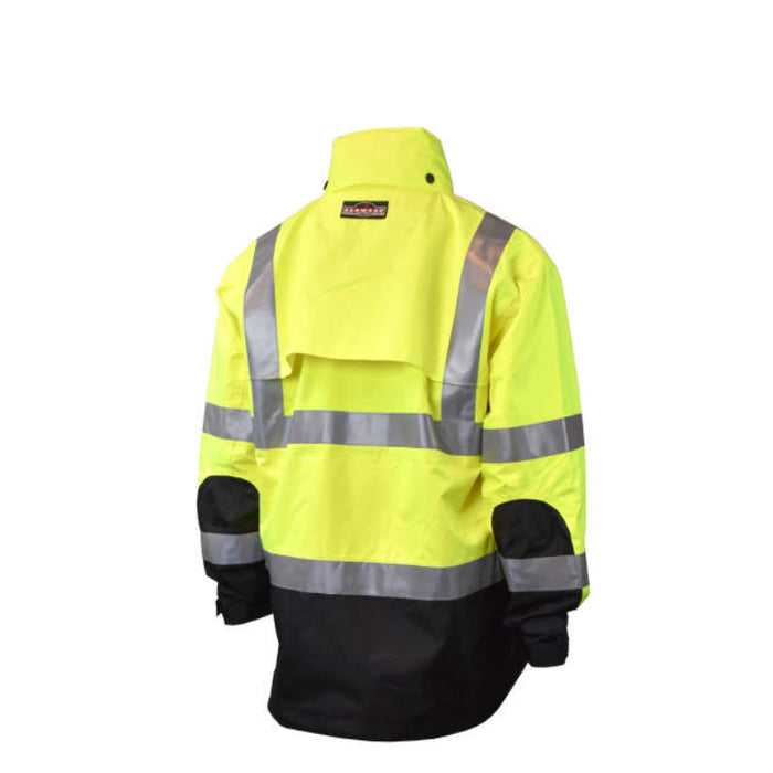 Radians High Visibility Heavy Duty Ripstop Waterproof Jacket - ANSI Class 3 - Type R - RW32