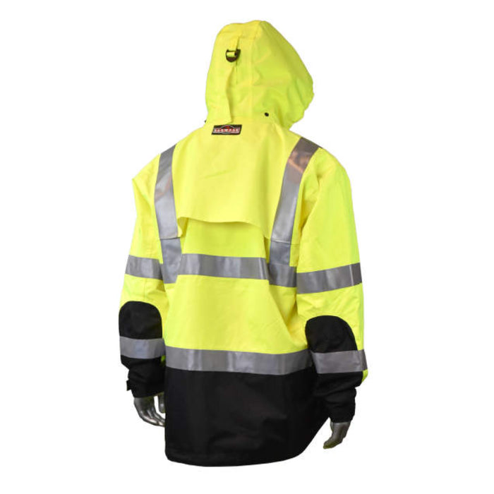Radians High Visibility Heavy Duty Ripstop Waterproof Jacket - ANSI Class 3 - Type R - RW32
