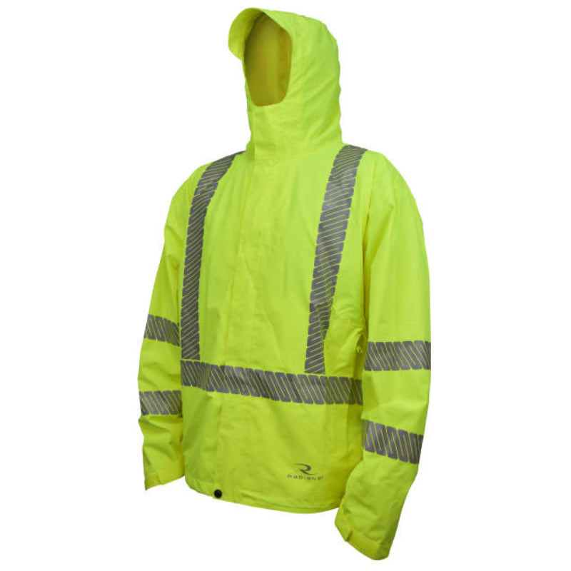 Radians High Visibility Lightweight Waterproof Raincoat - ANSI Class 3 ...