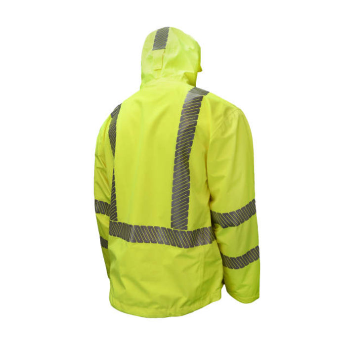Radians High Visibility Lightweight Waterproof Raincoat - ANSI Class 3 - Type R - RW11