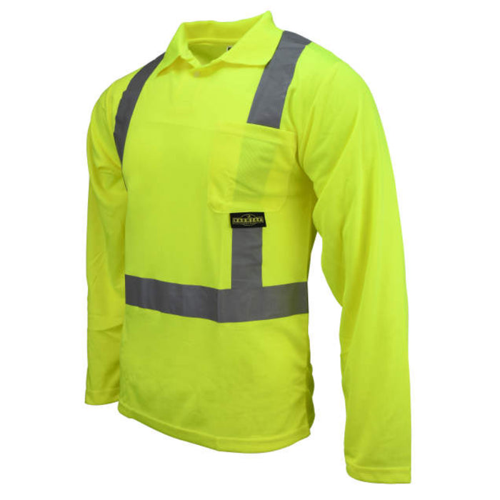 Radians High Visibility Safety Long Sleeve Polo Shirt ANSI Class 2 Type R  - ST22