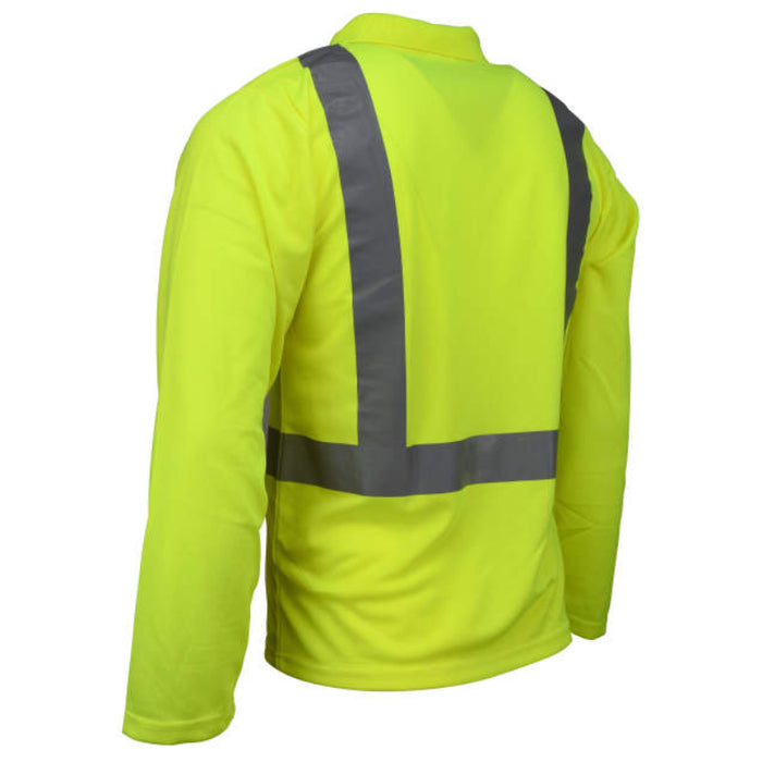 Radians High Visibility Safety Long Sleeve Polo Shirt ANSI Class 2 Type R  - ST22