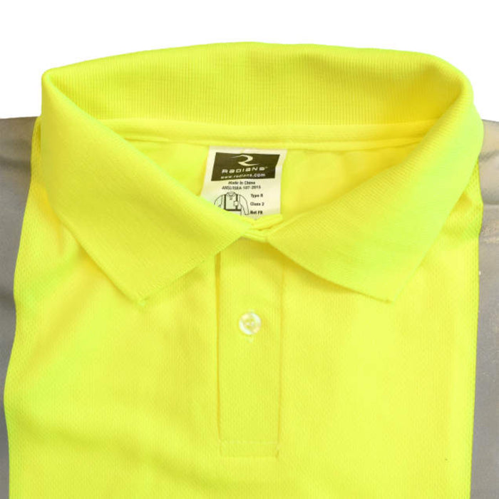 Radians High Visibility Safety Long Sleeve Polo Shirt ANSI Class 2 Type R  - ST22
