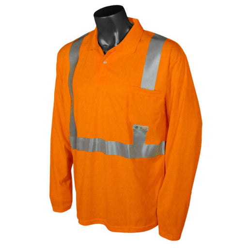 Radians High Visibility Safety Long Sleeve Polo Shirt ANSI Class 2 Type R  - ST22