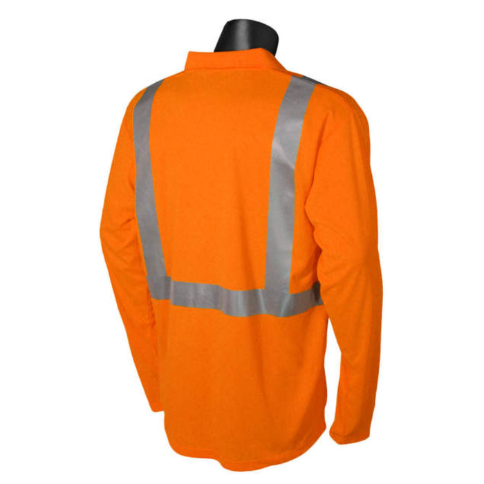 Radians High Visibility Safety Long Sleeve Polo Shirt ANSI Class 2 Type R  - ST22